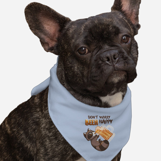 Beer Happy-Dog-Bandana-Pet Collar-ricolaa