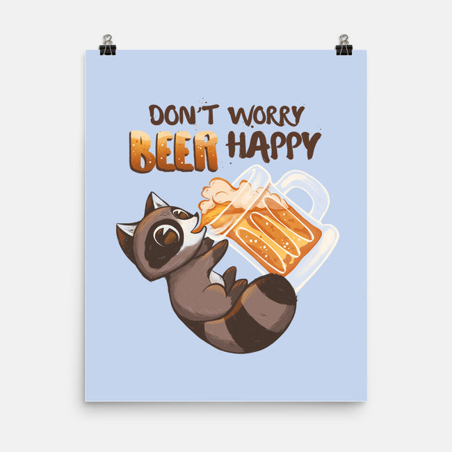 Beer Happy-None-Matte-Poster-ricolaa