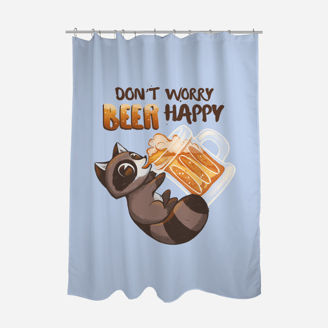 Beer Happy-None-Polyester-Shower Curtain-ricolaa