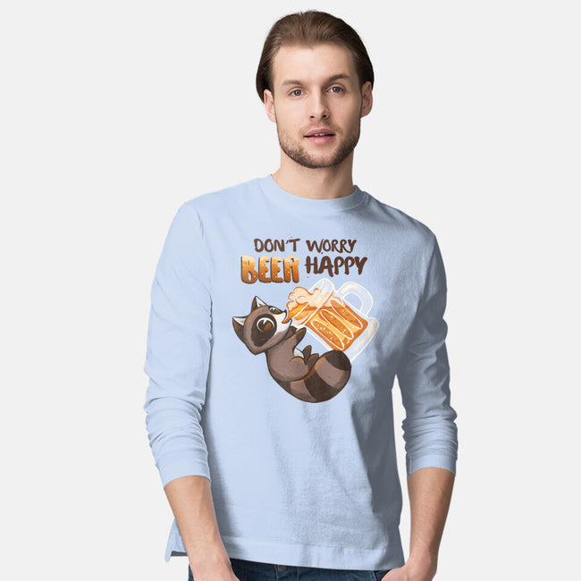 Beer Happy-Mens-Long Sleeved-Tee-ricolaa