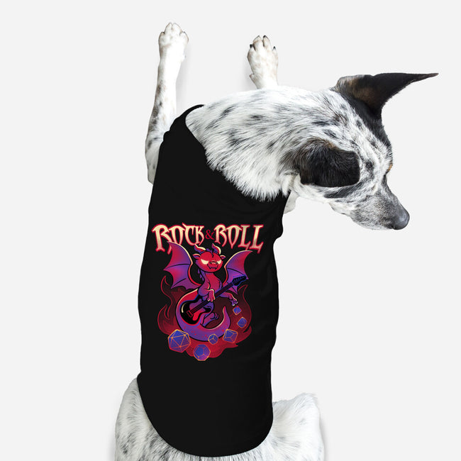 Rock And Roll-Dog-Basic-Pet Tank-ricolaa