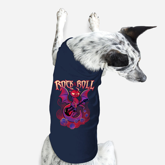 Rock And Roll-Dog-Basic-Pet Tank-ricolaa