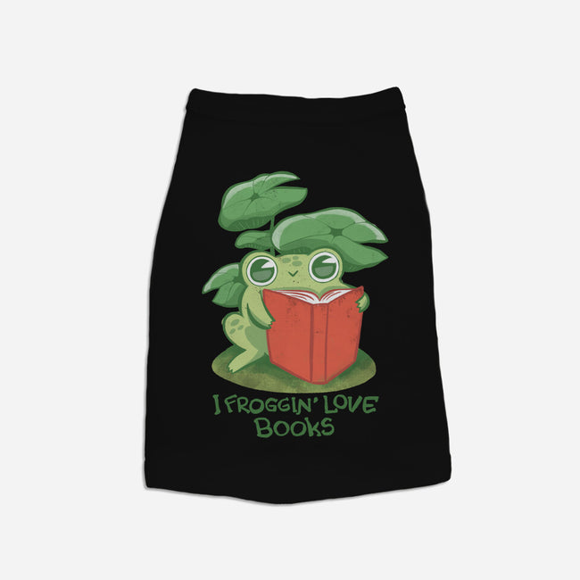 Froggin Love Books-Cat-Basic-Pet Tank-ricolaa