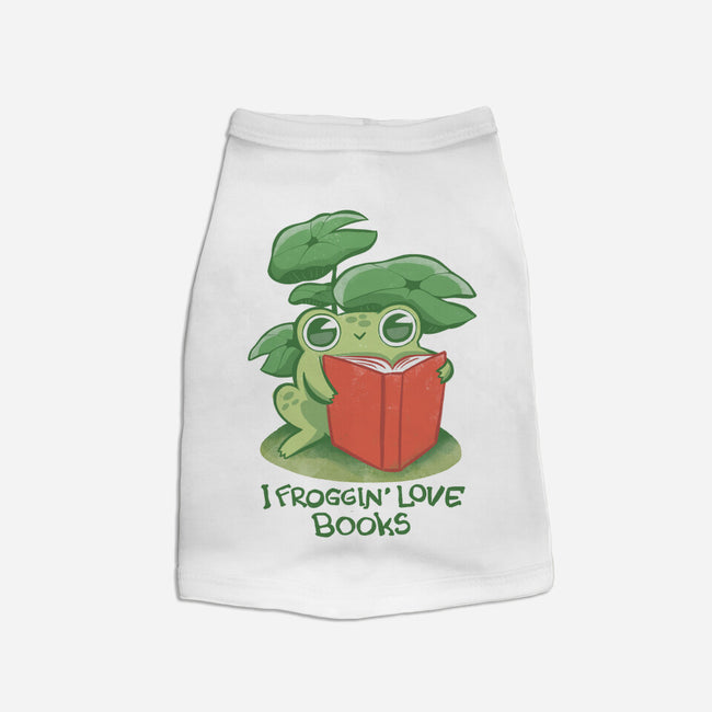 Froggin Love Books-Cat-Basic-Pet Tank-ricolaa