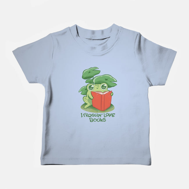 Froggin Love Books-Baby-Basic-Tee-ricolaa