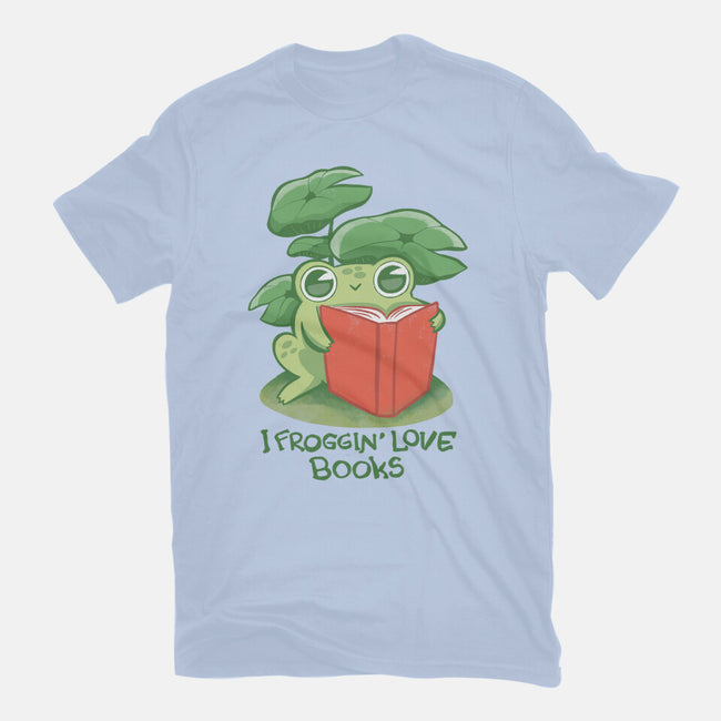 Froggin Love Books-Womens-Basic-Tee-ricolaa