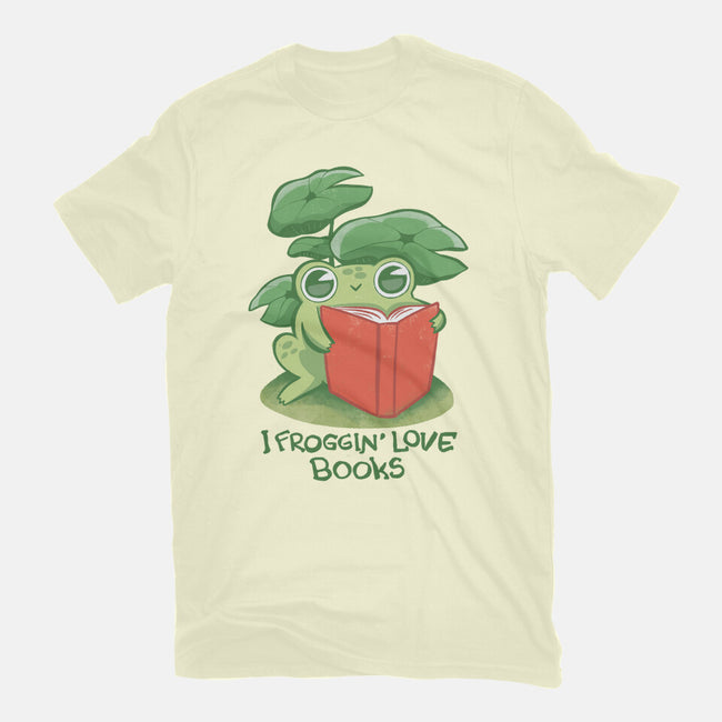 Froggin Love Books-Mens-Basic-Tee-ricolaa