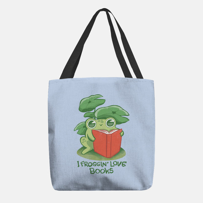 Froggin Love Books-None-Basic Tote-Bag-ricolaa