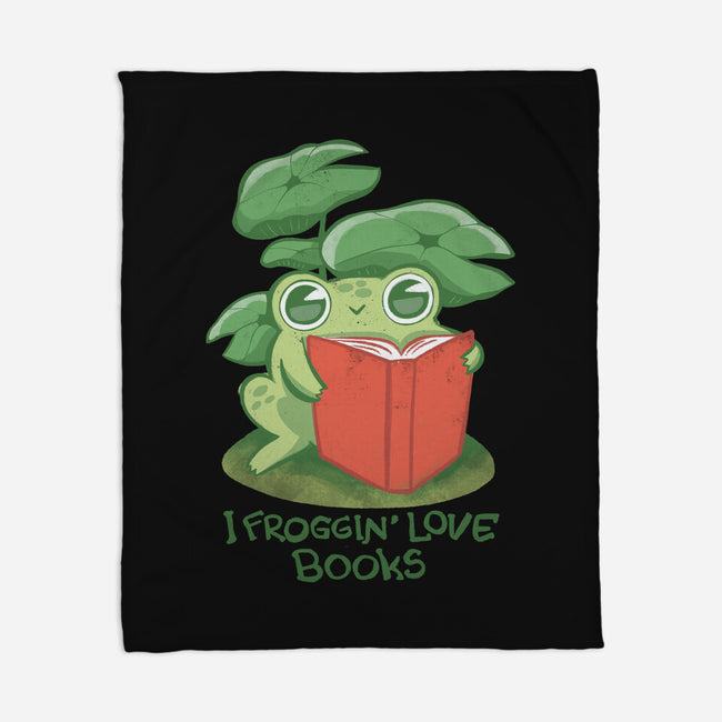 Froggin Love Books-None-Fleece-Blanket-ricolaa