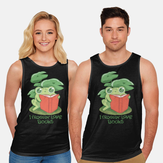 Froggin Love Books-Unisex-Basic-Tank-ricolaa