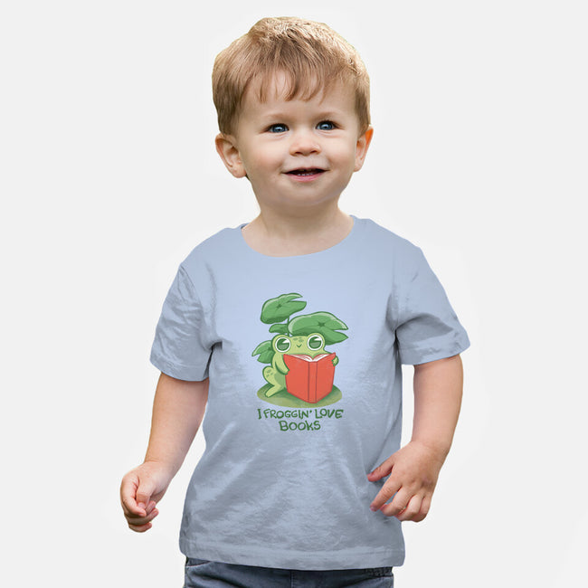 Froggin Love Books-Baby-Basic-Tee-ricolaa