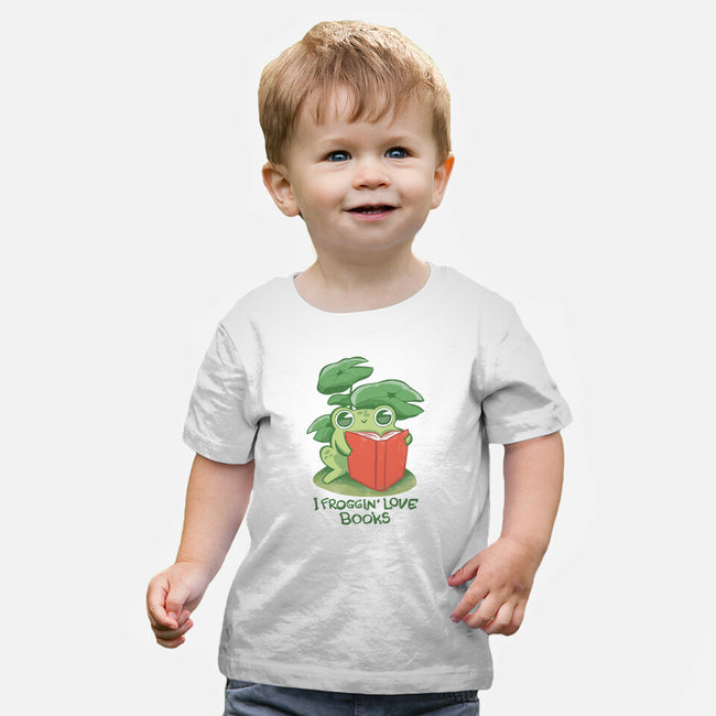 Froggin Love Books-Baby-Basic-Tee-ricolaa