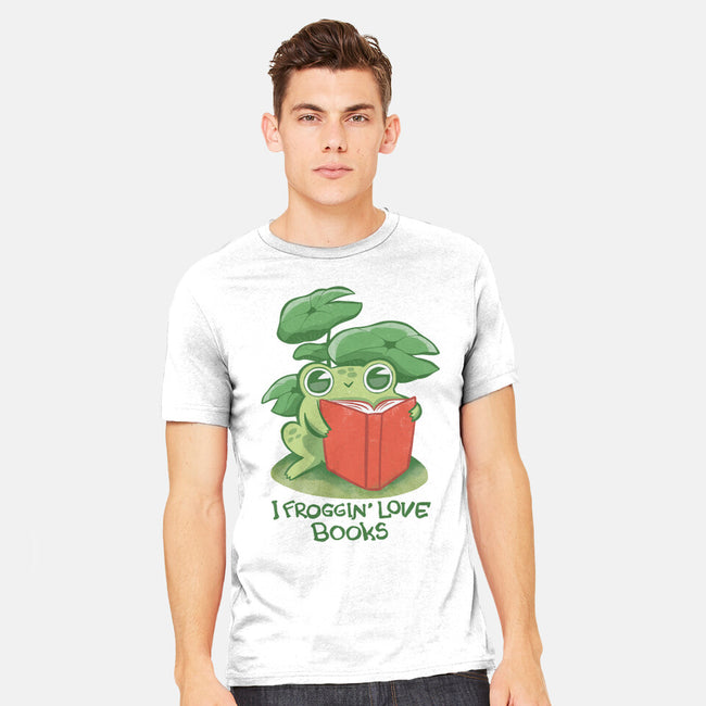 Froggin Love Books-Mens-Heavyweight-Tee-ricolaa