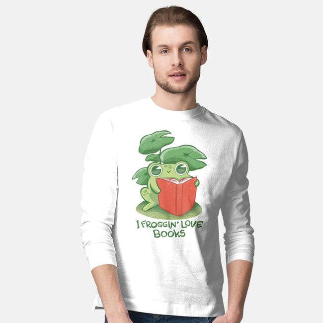 Froggin Love Books-Mens-Long Sleeved-Tee-ricolaa