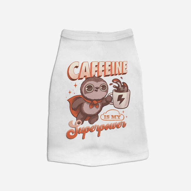 Caffeine Is My Superpower-Cat-Basic-Pet Tank-ricolaa