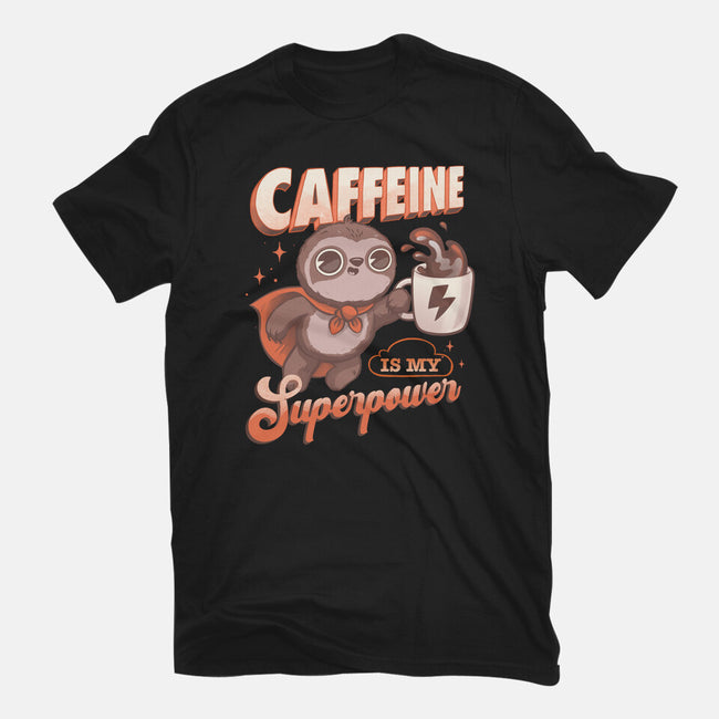 Caffeine Is My Superpower-Mens-Basic-Tee-ricolaa