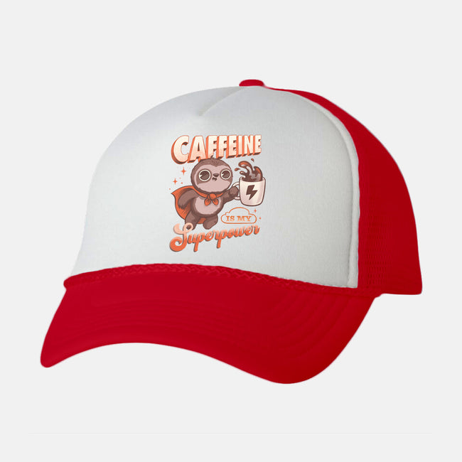 Caffeine Is My Superpower-Unisex-Trucker-Hat-ricolaa