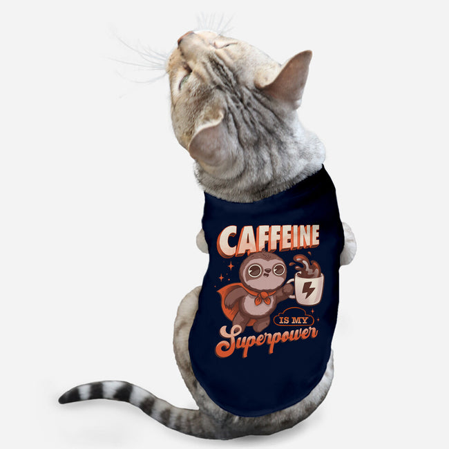 Caffeine Is My Superpower-Cat-Basic-Pet Tank-ricolaa