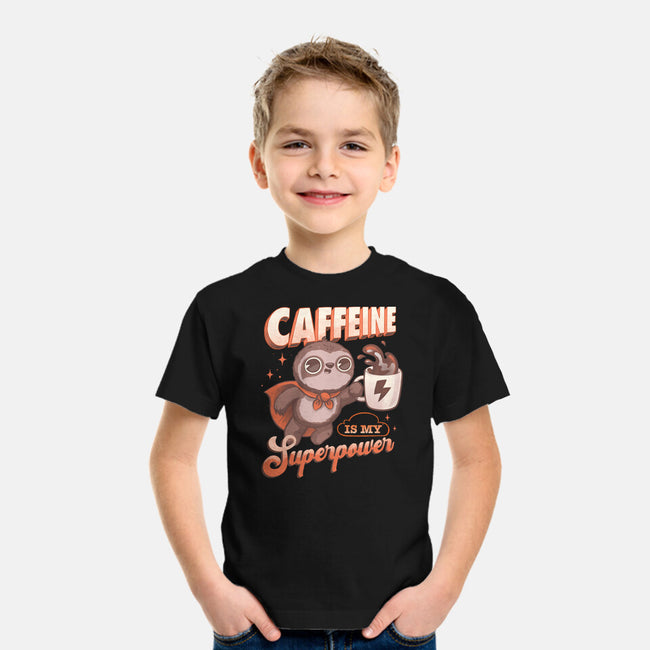 Caffeine Is My Superpower-Youth-Basic-Tee-ricolaa