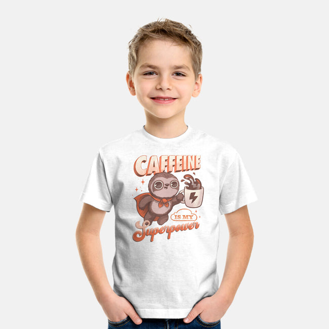 Caffeine Is My Superpower-Youth-Basic-Tee-ricolaa