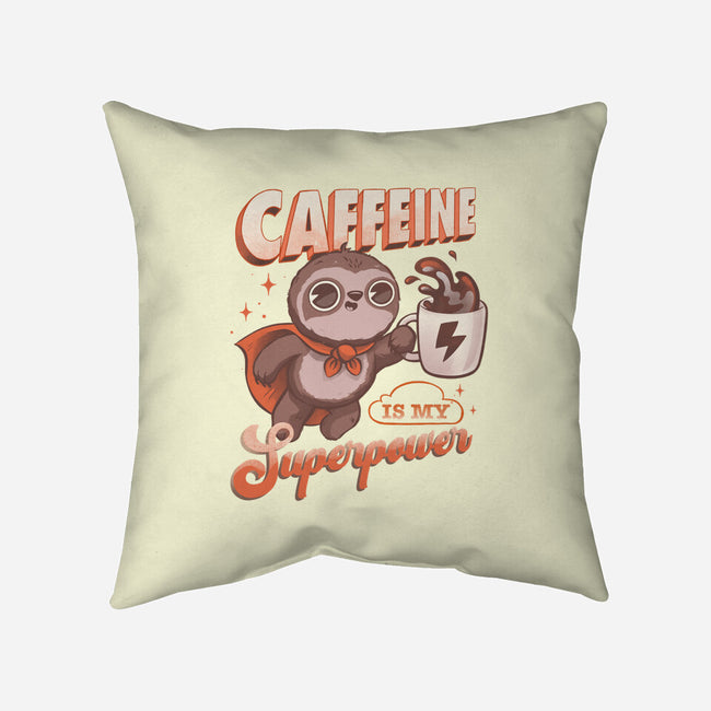Caffeine Is My Superpower-None-Removable Cover w Insert-Throw Pillow-ricolaa
