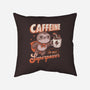 Caffeine Is My Superpower-None-Removable Cover w Insert-Throw Pillow-ricolaa