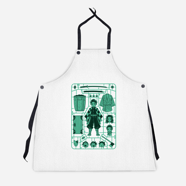 Tanjiro Model Sprue-Unisex-Kitchen-Apron-danielmorris1993