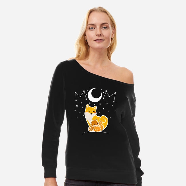 Shiba Inu Mom-Womens-Off Shoulder-Sweatshirt-bloomgrace28