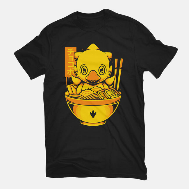 Chocobo Ramen-Unisex-Basic-Tee-Alundrart