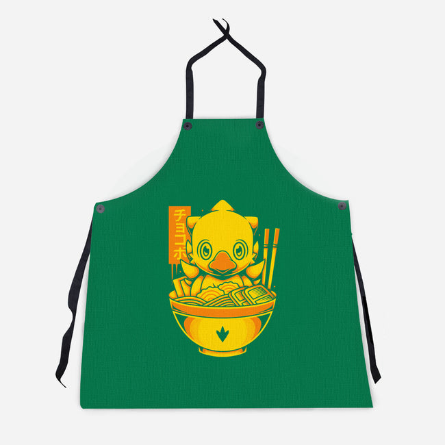 Chocobo Ramen-Unisex-Kitchen-Apron-Alundrart