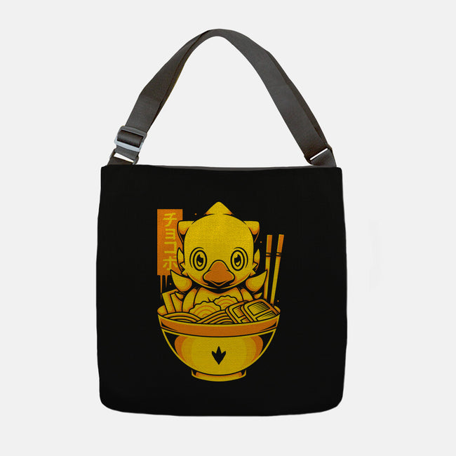 Chocobo Ramen-None-Adjustable Tote-Bag-Alundrart