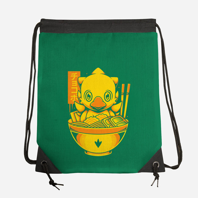 Chocobo Ramen-None-Drawstring-Bag-Alundrart