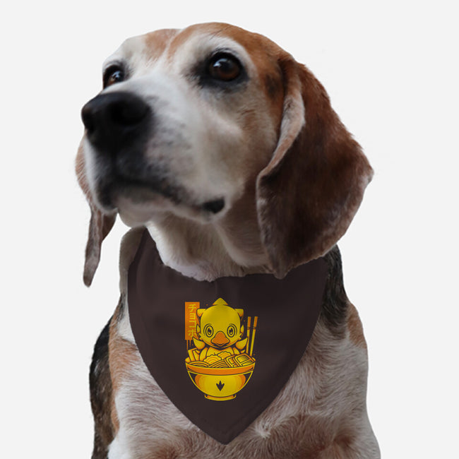 Chocobo Ramen-Dog-Adjustable-Pet Collar-Alundrart