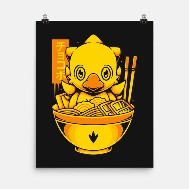 Chocobo Ramen-None-Matte-Poster-Alundrart