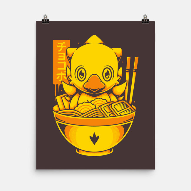 Chocobo Ramen-None-Matte-Poster-Alundrart