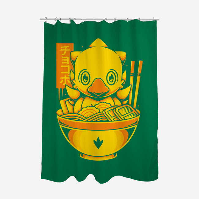 Chocobo Ramen-None-Polyester-Shower Curtain-Alundrart