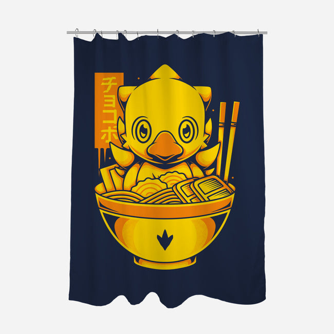 Chocobo Ramen-None-Polyester-Shower Curtain-Alundrart