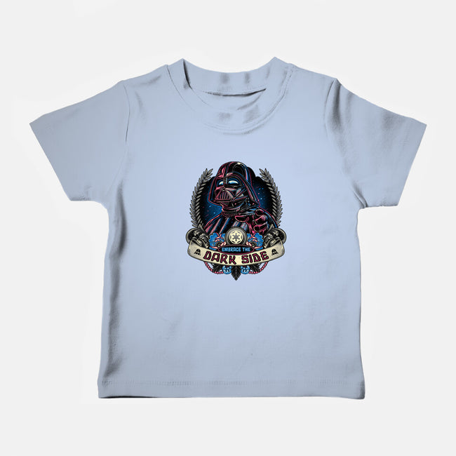 Embrace The Dark Side-Baby-Basic-Tee-momma_gorilla