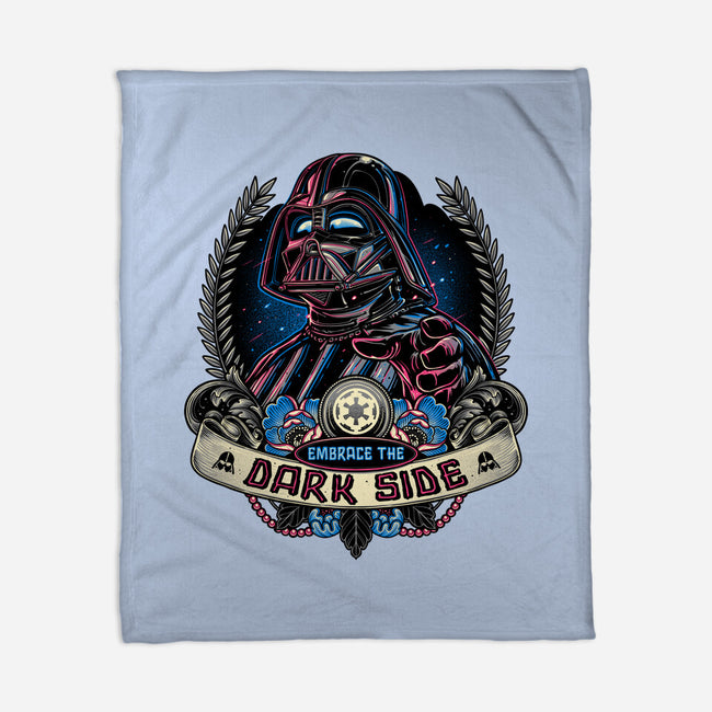 Embrace The Dark Side-None-Fleece-Blanket-momma_gorilla