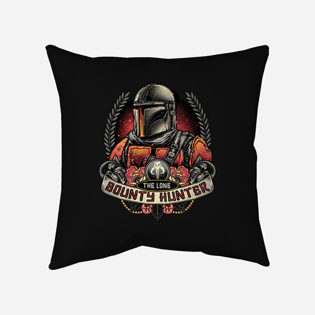 The Lone Bounty Hunter-None-Removable Cover-Throw Pillow-momma_gorilla