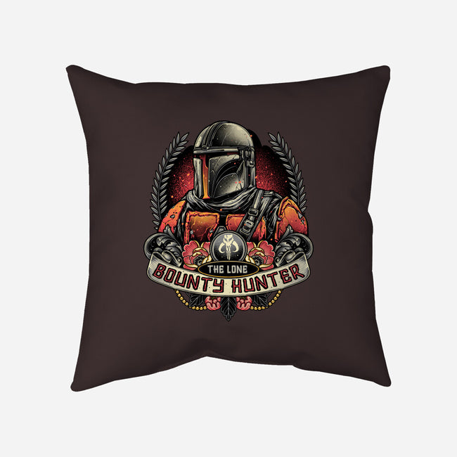 The Lone Bounty Hunter-None-Removable Cover-Throw Pillow-momma_gorilla