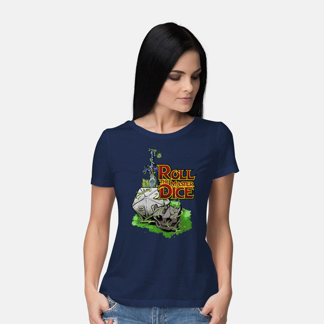 Roll The Master Dice-Womens-Basic-Tee-Diego Oliver