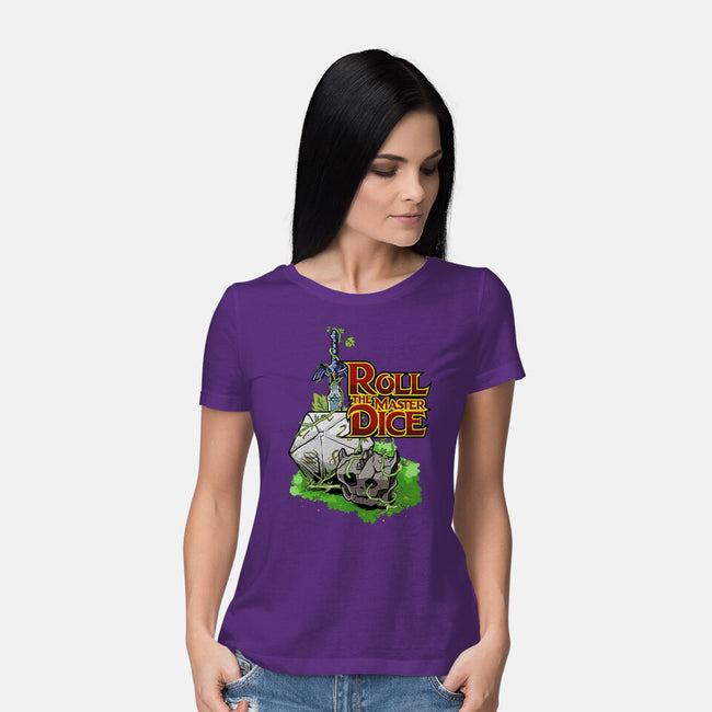 Roll The Master Dice-Womens-Basic-Tee-Diego Oliver