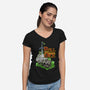 Roll The Master Dice-Womens-V-Neck-Tee-Diego Oliver