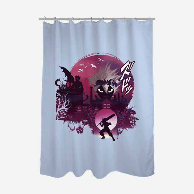 Ukiyo-e Asta-None-Polyester-Shower Curtain-dandingeroz
