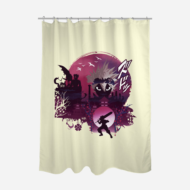 Ukiyo-e Asta-None-Polyester-Shower Curtain-dandingeroz