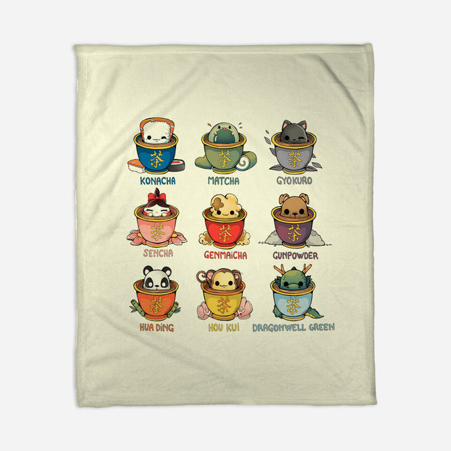 Tea Types-None-Fleece-Blanket-Vallina84