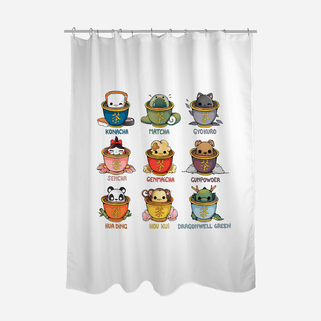 Tea Types-None-Polyester-Shower Curtain-Vallina84