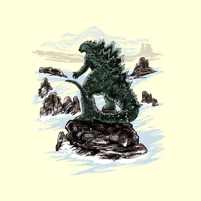 Kaiju Above The Sea Of Fog-None-Memory Foam-Bath Mat-zascanauta