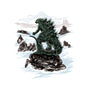 Kaiju Above The Sea Of Fog-None-Removable Cover w Insert-Throw Pillow-zascanauta
